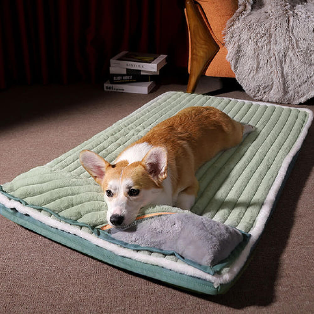 The Kitty Place™ Velvet Calming Pillow Orthopedic Dog Bed
