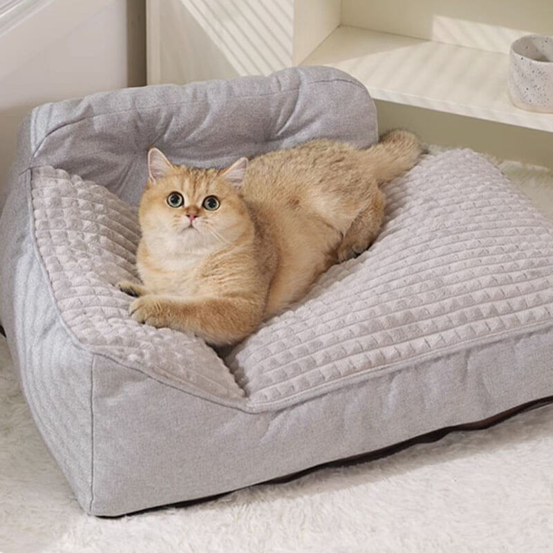 The Kitty Place™ Large Washable Cat & Dog Pillow Bed