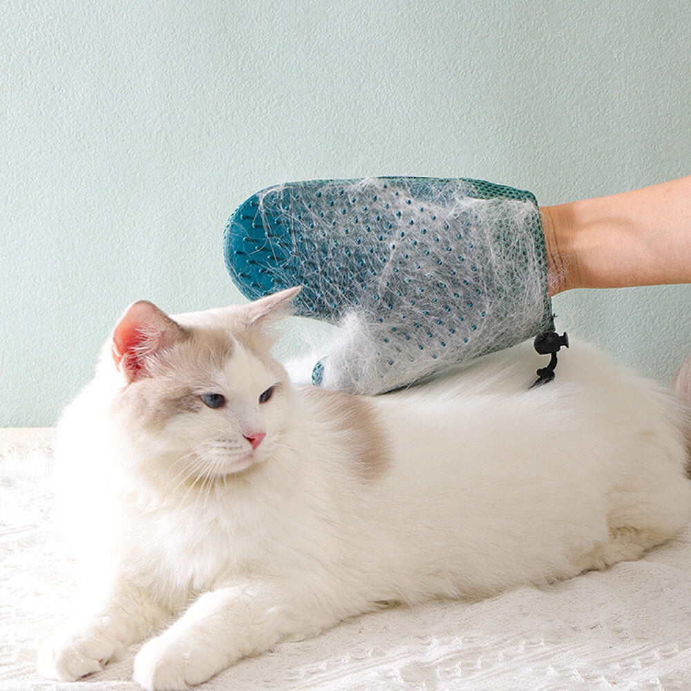 The Kitty Place™ Silicone Double Sides Pet Floating Brush Grooming Glove